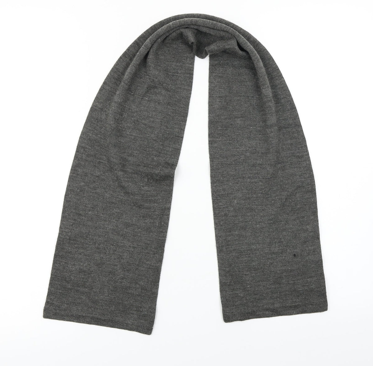 Front view of Preworn unisex grey scarf