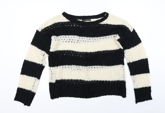 Atmosphere  Womens Beige Striped  Pullover Jumper Size 14