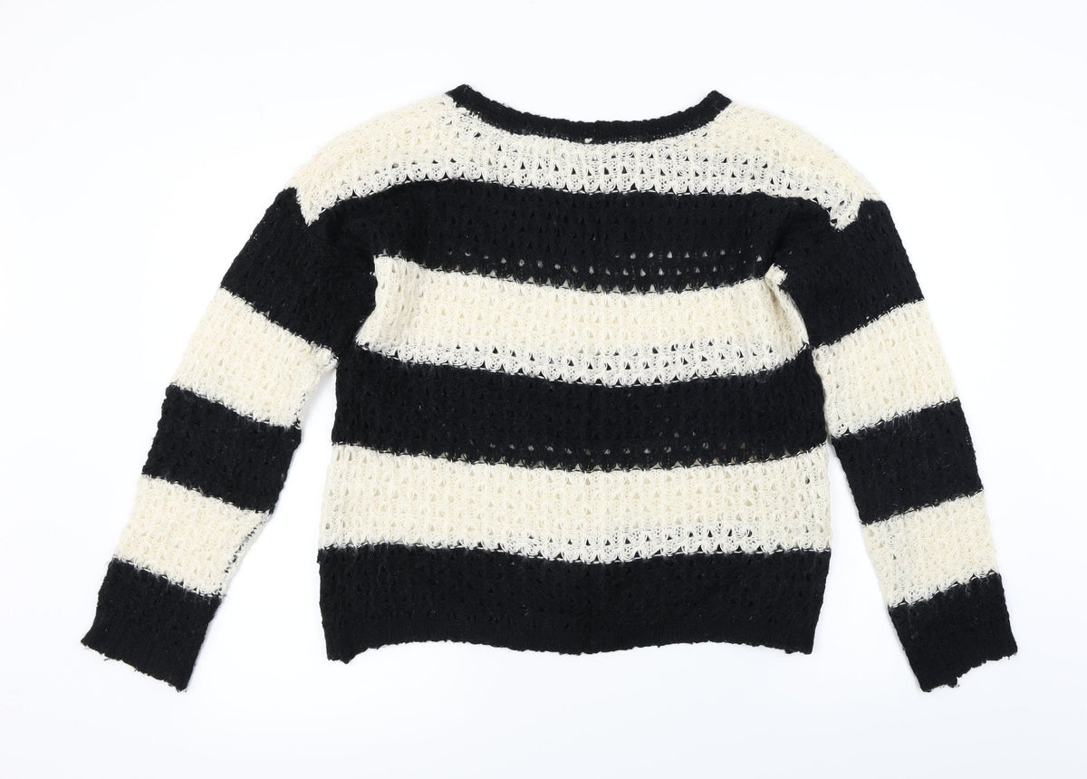 Atmosphere  Womens Beige Striped  Pullover Jumper Size 14