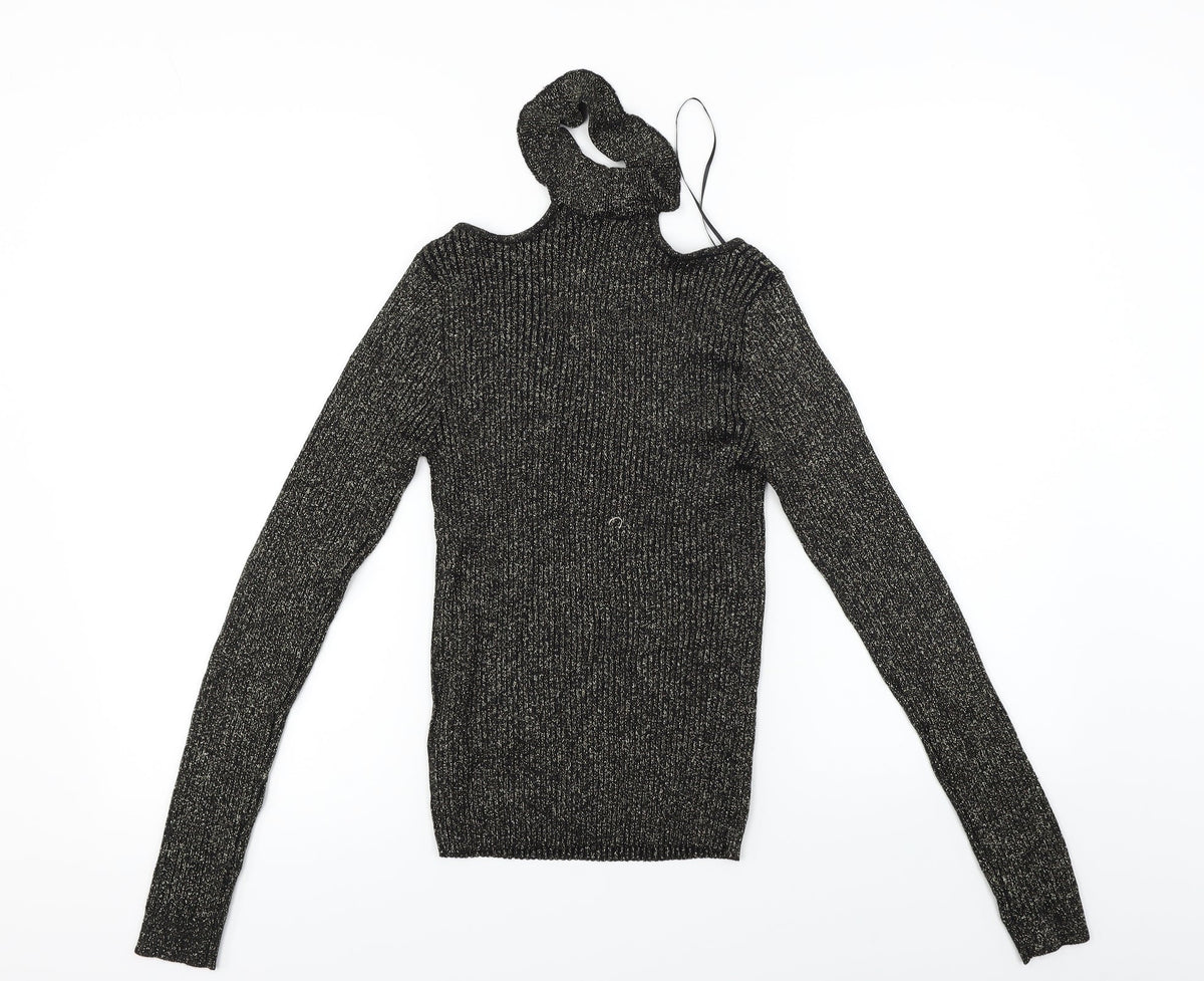 H&M  Womens Black   Pullover Jumper Size S