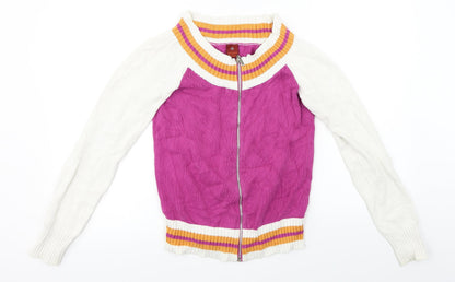 Brave Soul  Womens Pink   Full Zip Jumper Size M
