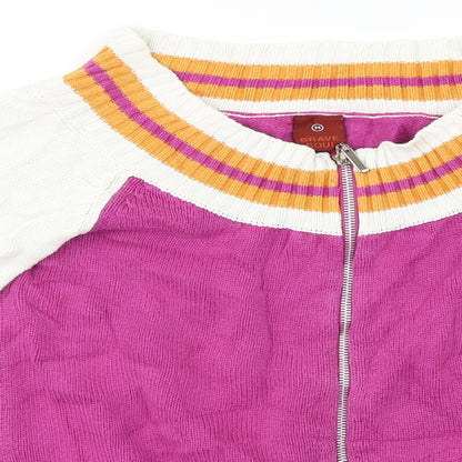 Brave Soul  Womens Pink   Full Zip Jumper Size M