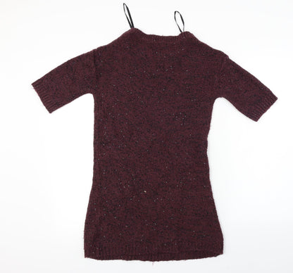 Dorothy Perkins Womens Purple   Pullover Jumper Size S