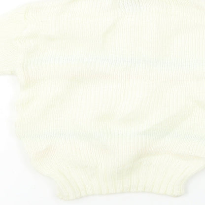 Preworn  Girls Ivory   Pullover Jumper Size 2-3 Years
