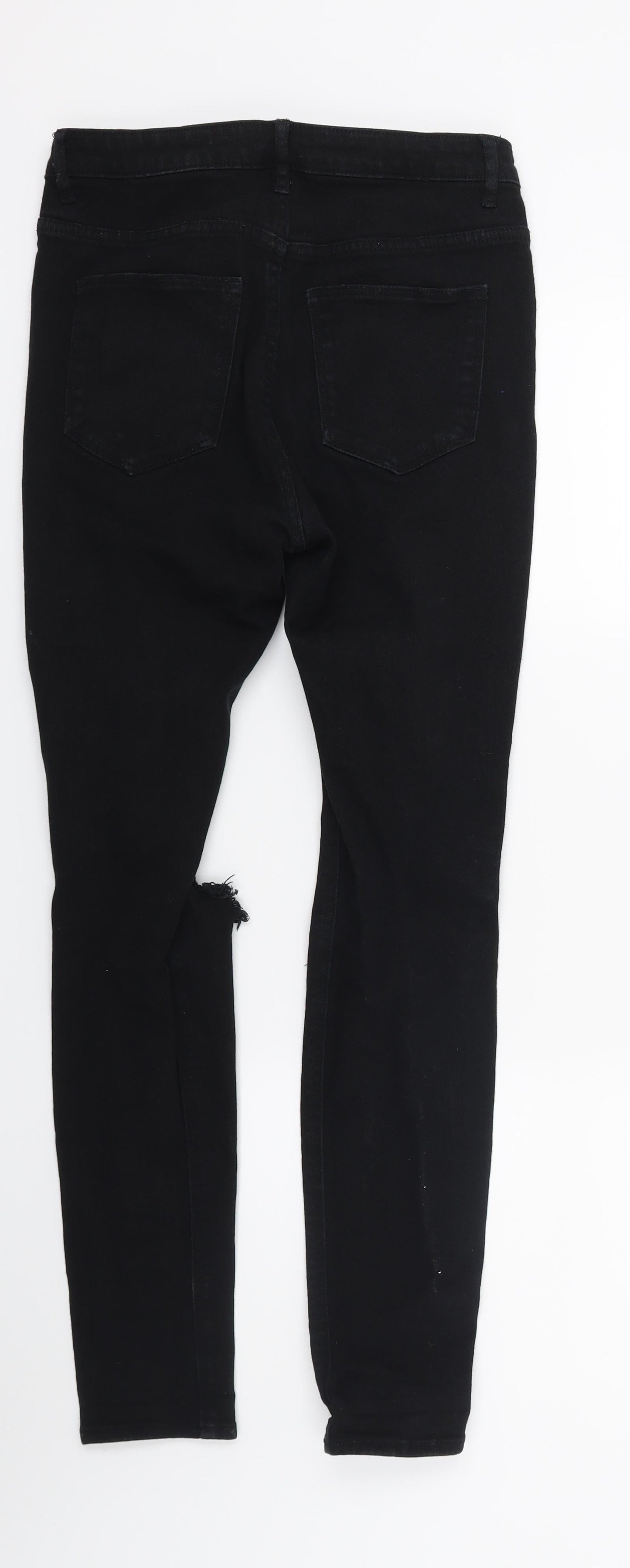 Womens UK Size 10 Divided Regular Fit Skinny Black Jeans