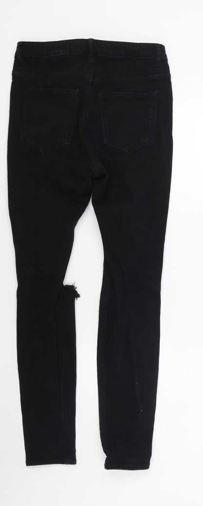 Womens UK Size 10 Divided Regular Fit Skinny Black Jeans