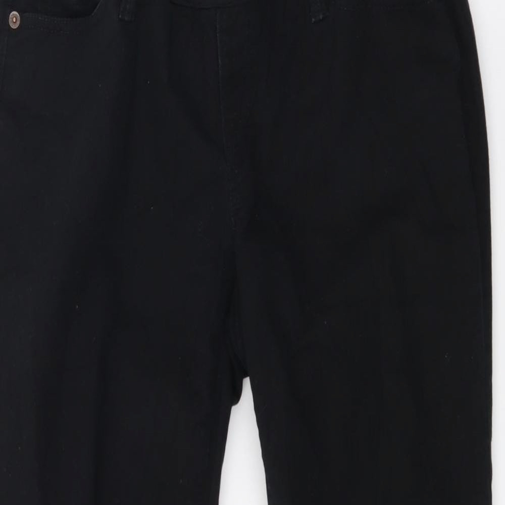 Gap Womens Black  Denim Straight Jeans Size 29 in L23 in