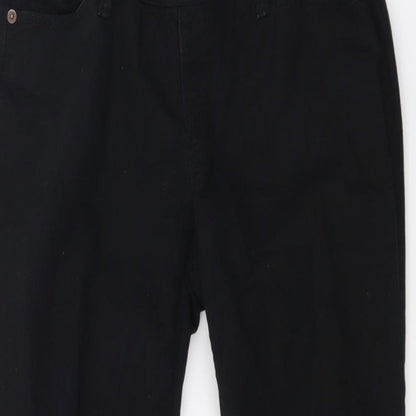 Gap Womens Black  Denim Straight Jeans Size 29 in L23 in