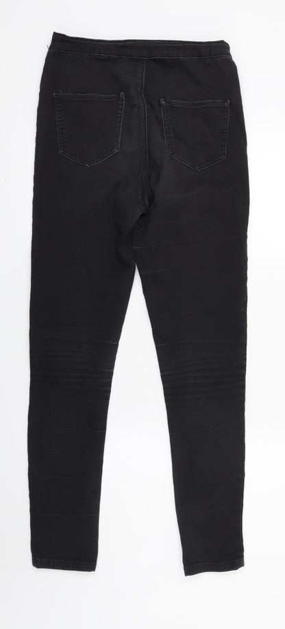 Womens UK Size 12 Miss denim Regular Fit Jegging Black Jeans