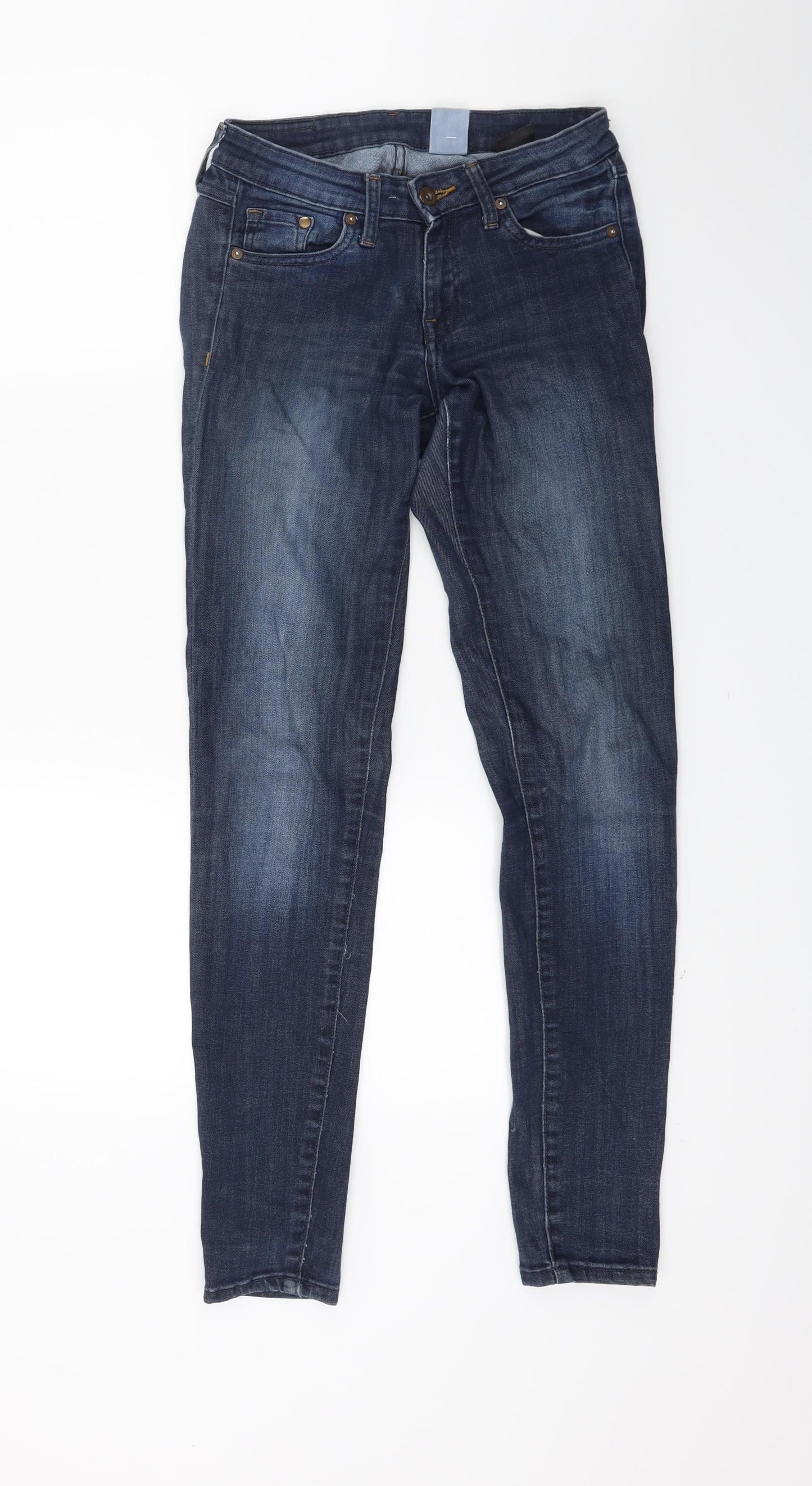 Womens UK Size 26 in H&M Regular Fit Skinny Blue Jeans