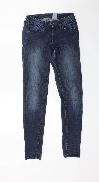 Womens UK Size 26 in H&M Regular Fit Skinny Blue Jeans