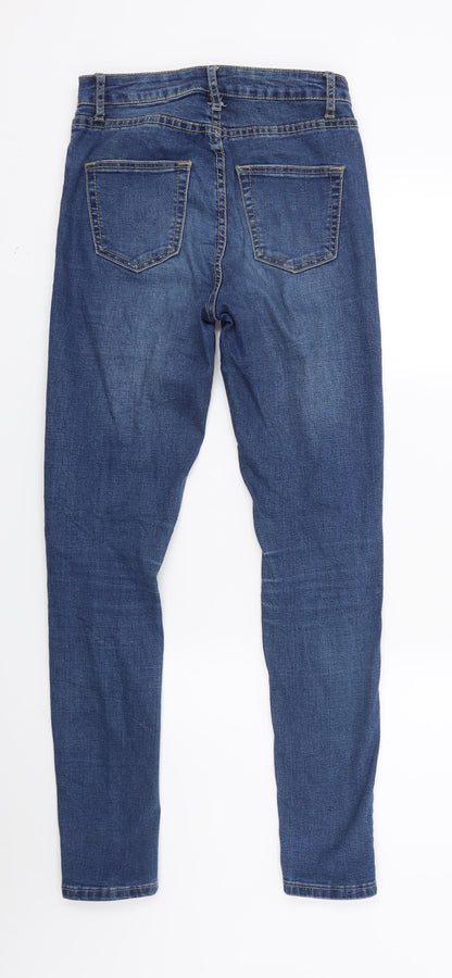 Womens UK Size 25 in Preworn Regular Fit Skinny Blue Jeans