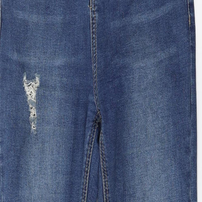 Womens UK Size 25 in Preworn Regular Fit Skinny Blue Jeans