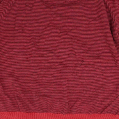 CTF Mens Red Striped  Pullover Jumper Size 2XL