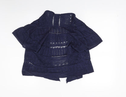 Marks and Spencer Womens Blue  Knit Wrap Jumper Size 10
