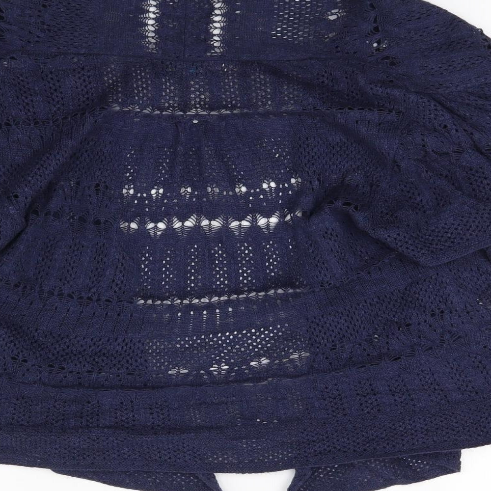Marks and Spencer Womens Blue  Knit Wrap Jumper Size 10