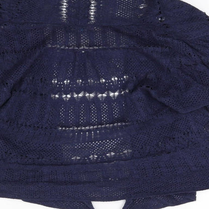Marks and Spencer Womens Blue  Knit Wrap Jumper Size 10