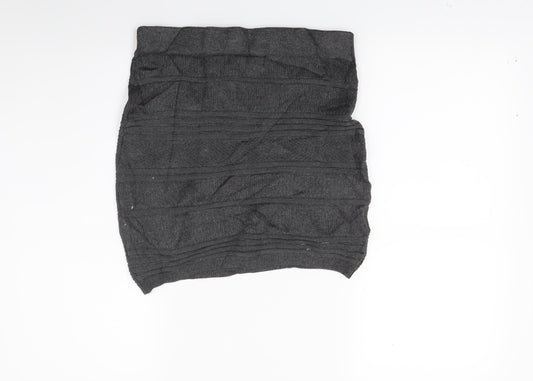 Primark Womens Grey  Knit Bandage Skirt Size 8