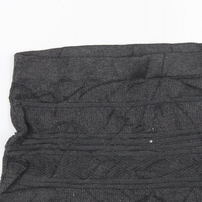Primark Womens Grey  Knit Bandage Skirt Size 8
