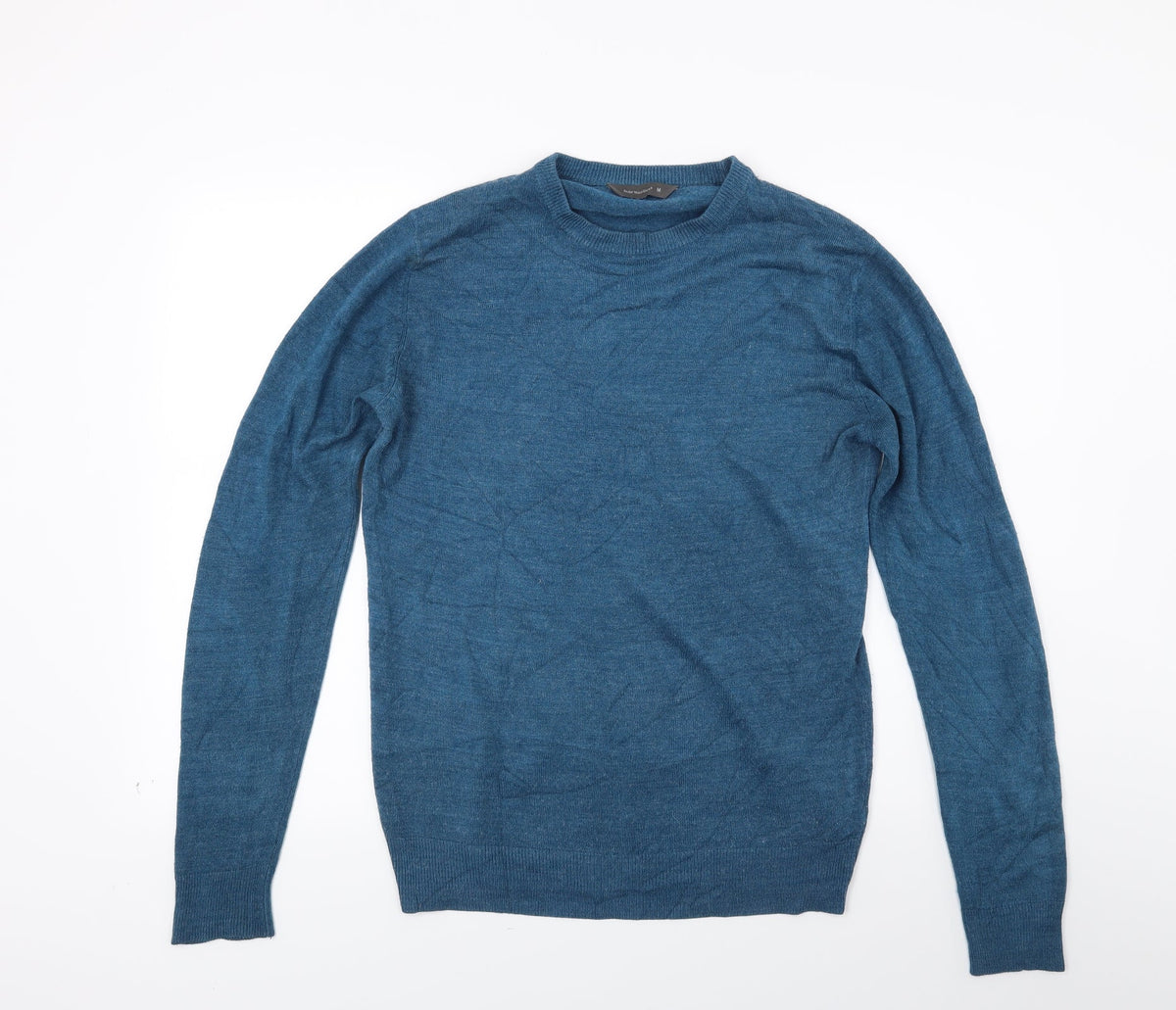 Cedarwood State Mens Blue Knit Pullover Jumper Size M