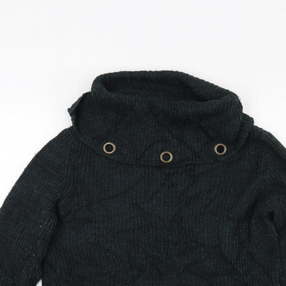 Papaya Womens Green  Knit Pullover Jumper Size S