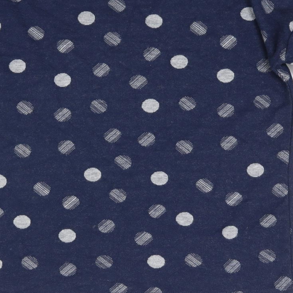 TU Womens Blue Polka Dot  Pullover Jumper Size 8