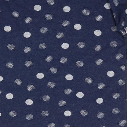 TU Womens Blue Polka Dot  Pullover Jumper Size 8