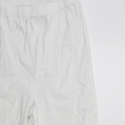 Womens UK Size 18 LABEL BE Regular Fit  White Trousers
