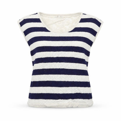 Peacocks Womens Blue Striped Knit Pullover Jumper Size 20