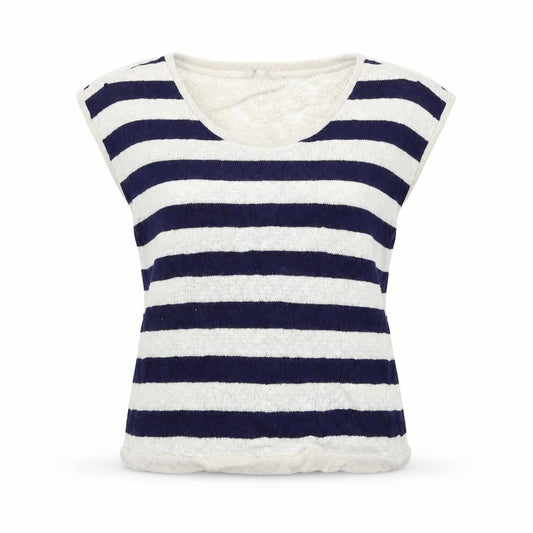 Peacocks Womens Blue Striped Knit Pullover Jumper Size 20