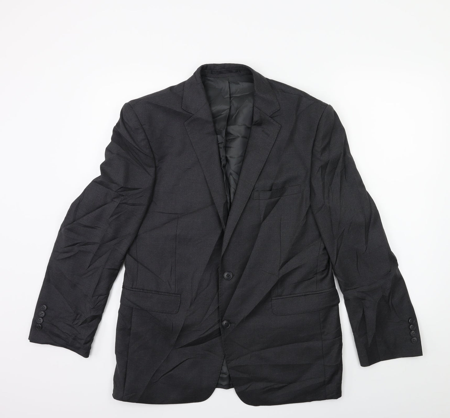 Mens UK Size 40 Lanificio Regular Grey Suit Jacket