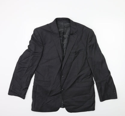 Mens UK Size 40 Lanificio Regular Grey Suit Jacket