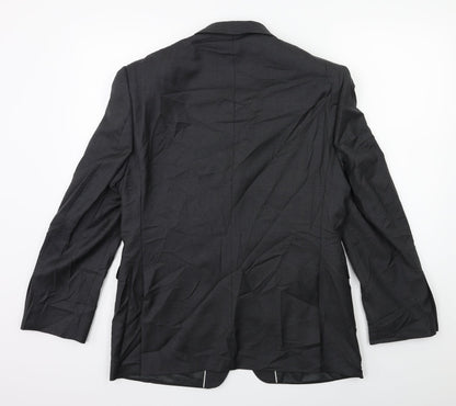 Mens UK Size 40 Lanificio Regular Grey Suit Jacket
