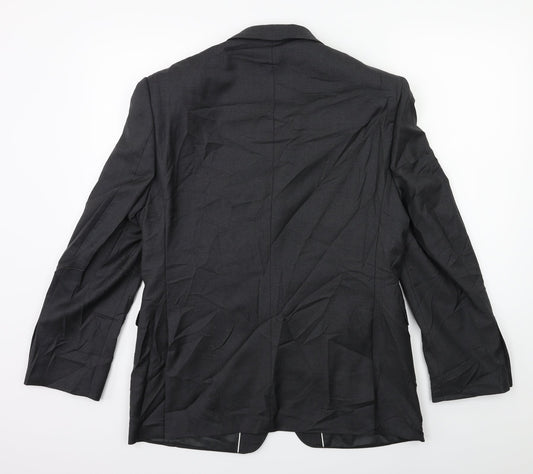 Mens UK Size 40 Lanificio Regular Grey Suit Jacket