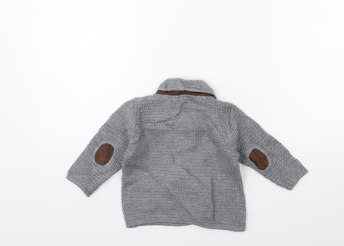 Mayoral Baby Grey  Knit Cardigan Jumper Size 3-6 Months