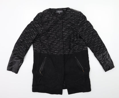 Womens UK Size 10 Per Una Black Overcoat
