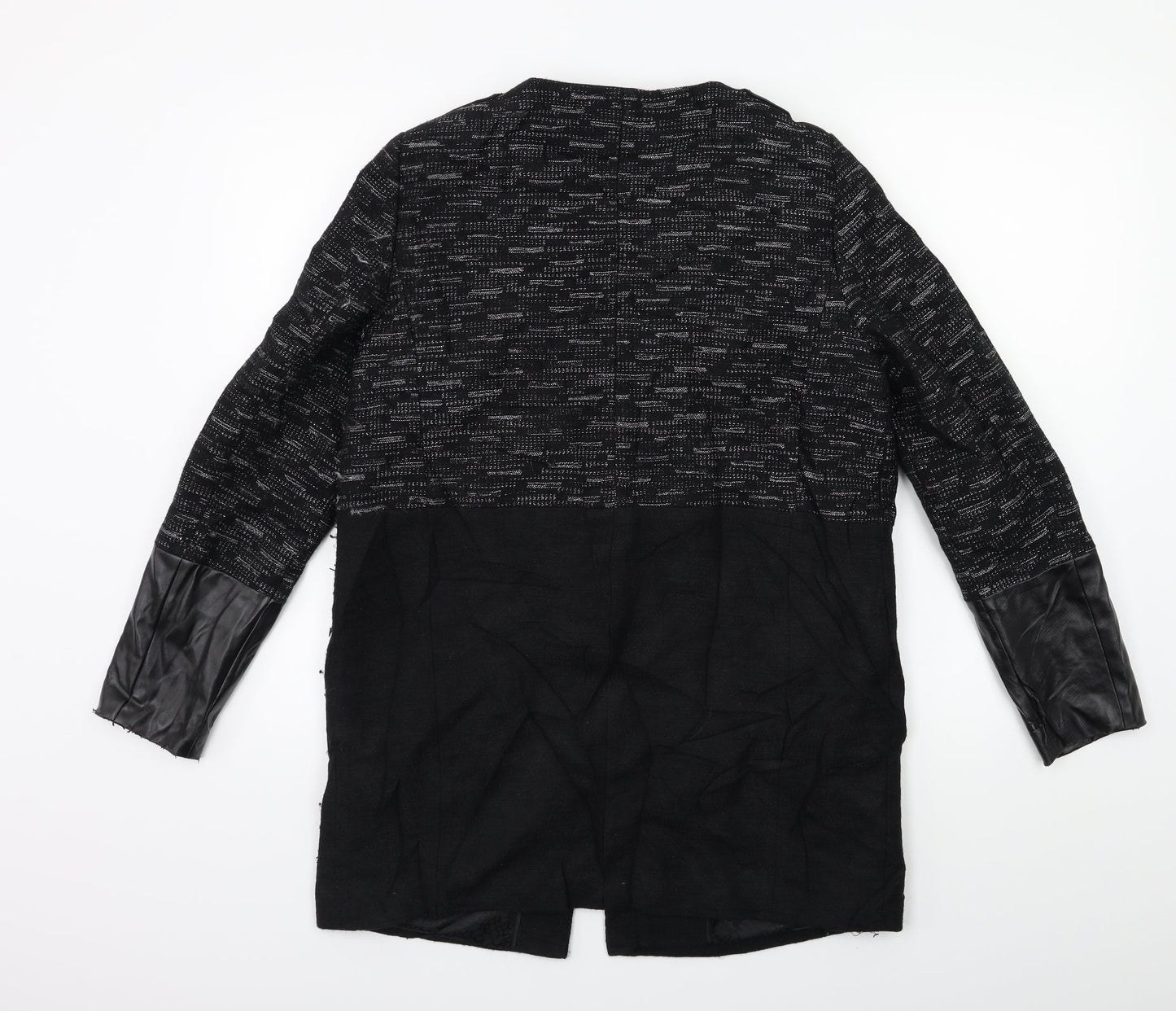 Womens UK Size 10 Per Una Black Overcoat