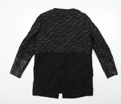 Womens UK Size 10 Per Una Black Overcoat
