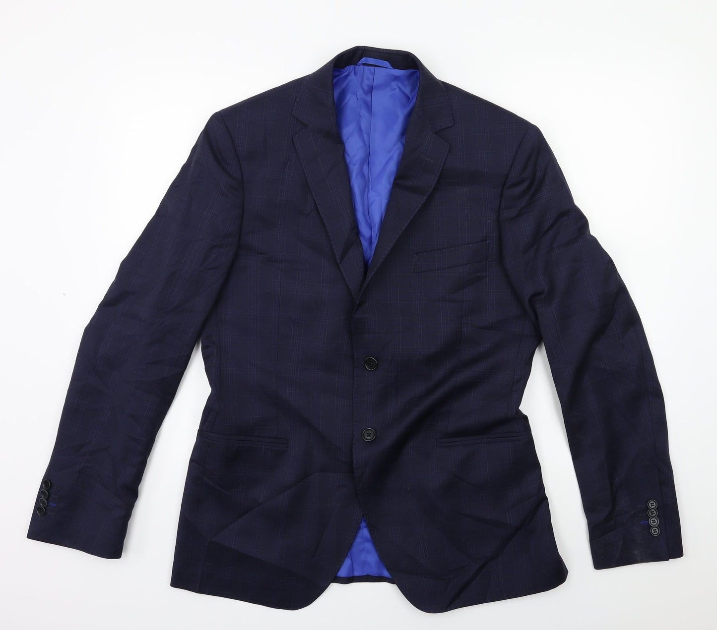 Mens UK Size 38 Preworn Regular Blue Suit Jacket