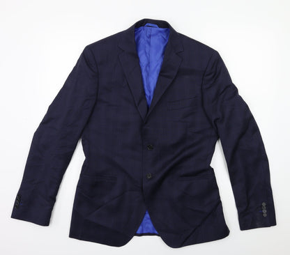 Mens UK Size 38 Preworn Regular Blue Suit Jacket