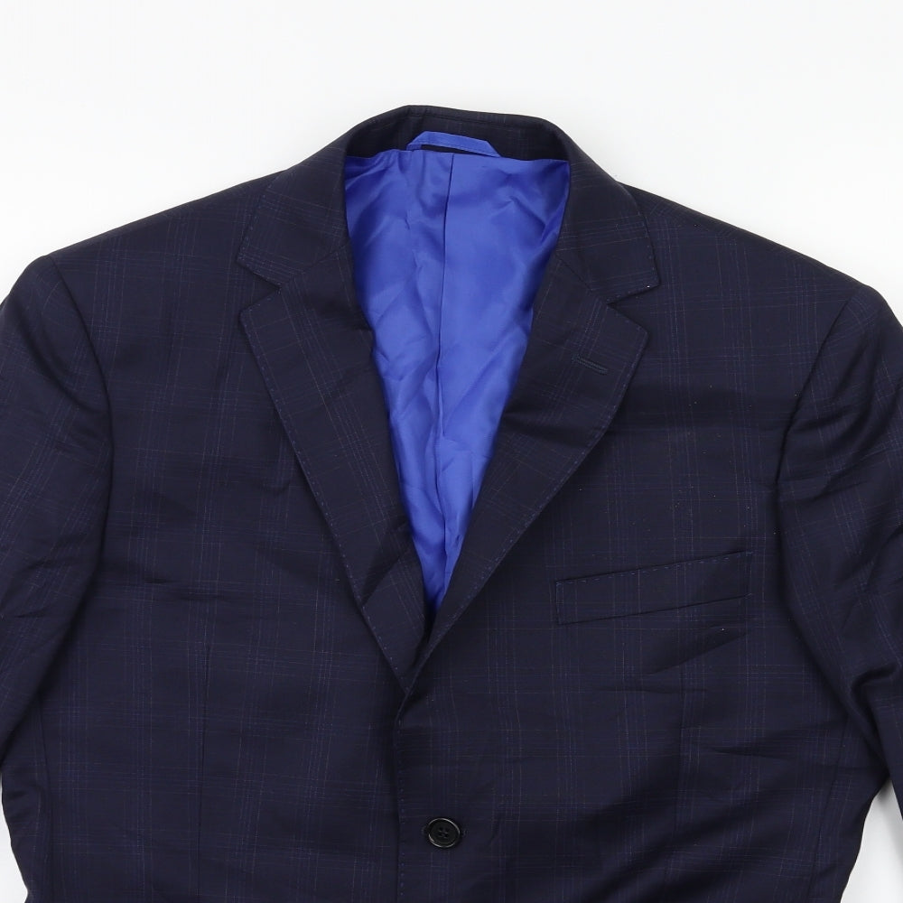 Mens UK Size 38 Preworn Regular Blue Suit Jacket
