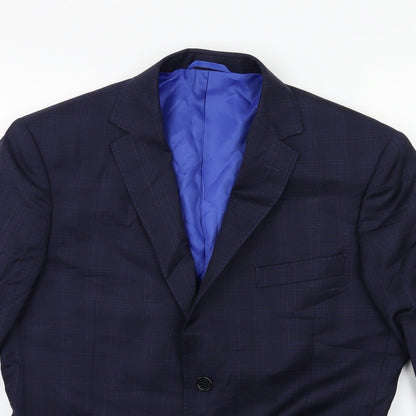 Mens UK Size 38 Preworn Regular Blue Suit Jacket