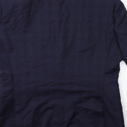 Mens UK Size 38 Preworn Regular Blue Suit Jacket