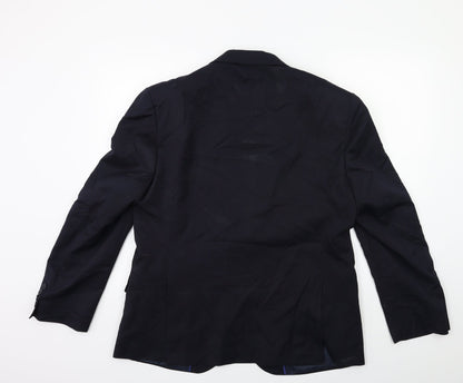 Mens UK Size 42 Marks and Spencer Regular Blue Suit Jacket