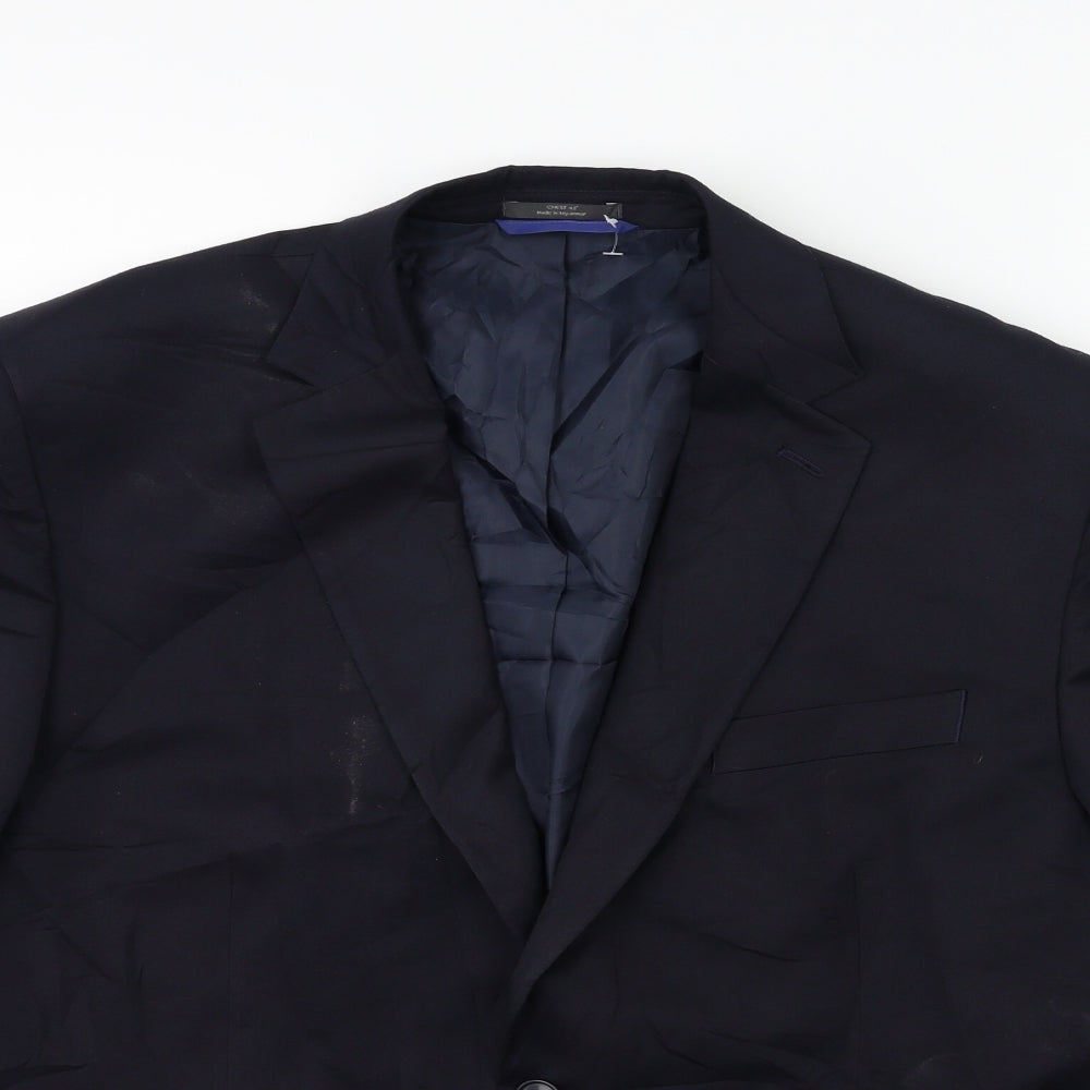 Mens UK Size 42 Marks and Spencer Regular Blue Suit Jacket