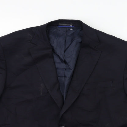 Mens UK Size 42 Marks and Spencer Regular Blue Suit Jacket