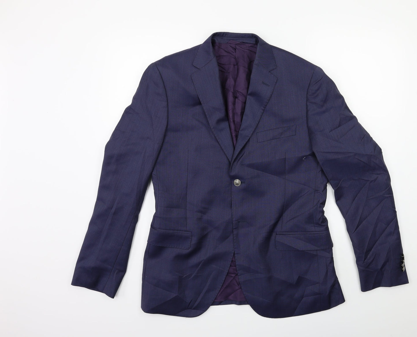 Mens UK Size 36 Preworn Regular Blue Suit Jacket