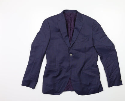 Mens UK Size 36 Preworn Regular Blue Suit Jacket