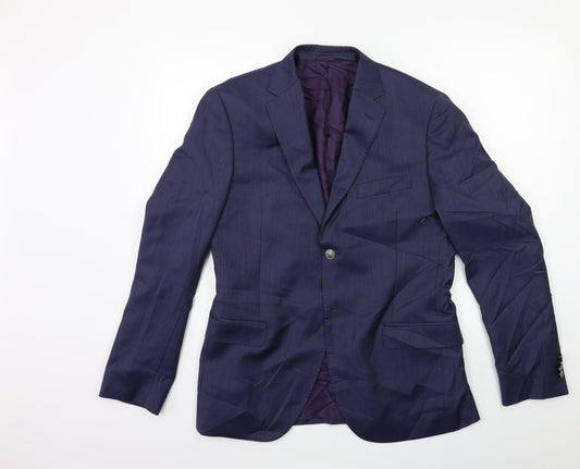 Mens UK Size 36 Preworn Regular Blue Suit Jacket