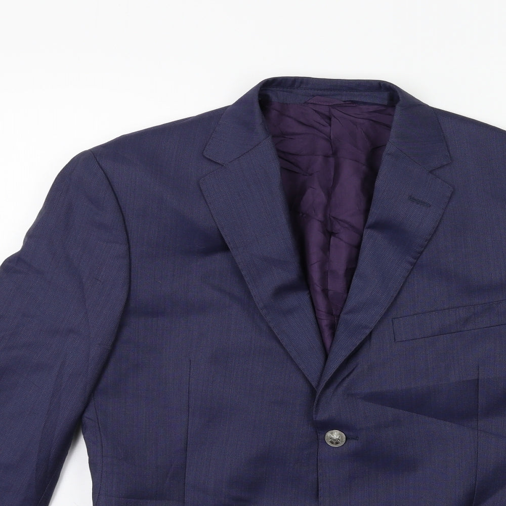 Mens UK Size 36 Preworn Regular Blue Suit Jacket